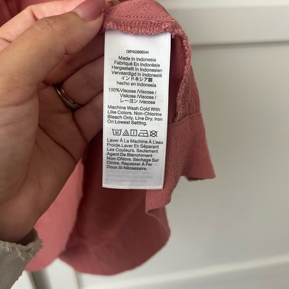 Madewell Heather Button-Front Dress Mauve - Picture 5 of 5